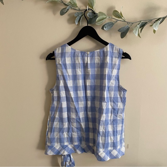 J Crew Gingham Tank with Bow - Picture 4 of 5